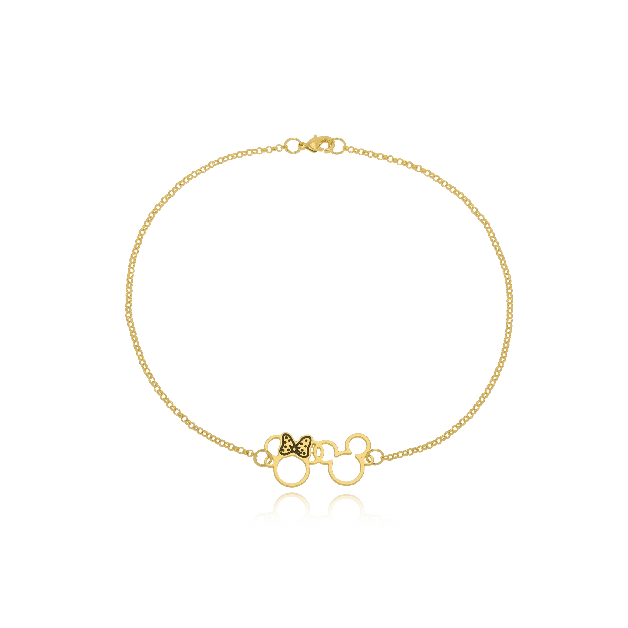 Pulseira Personalizada Mickey E Miney  Fo...