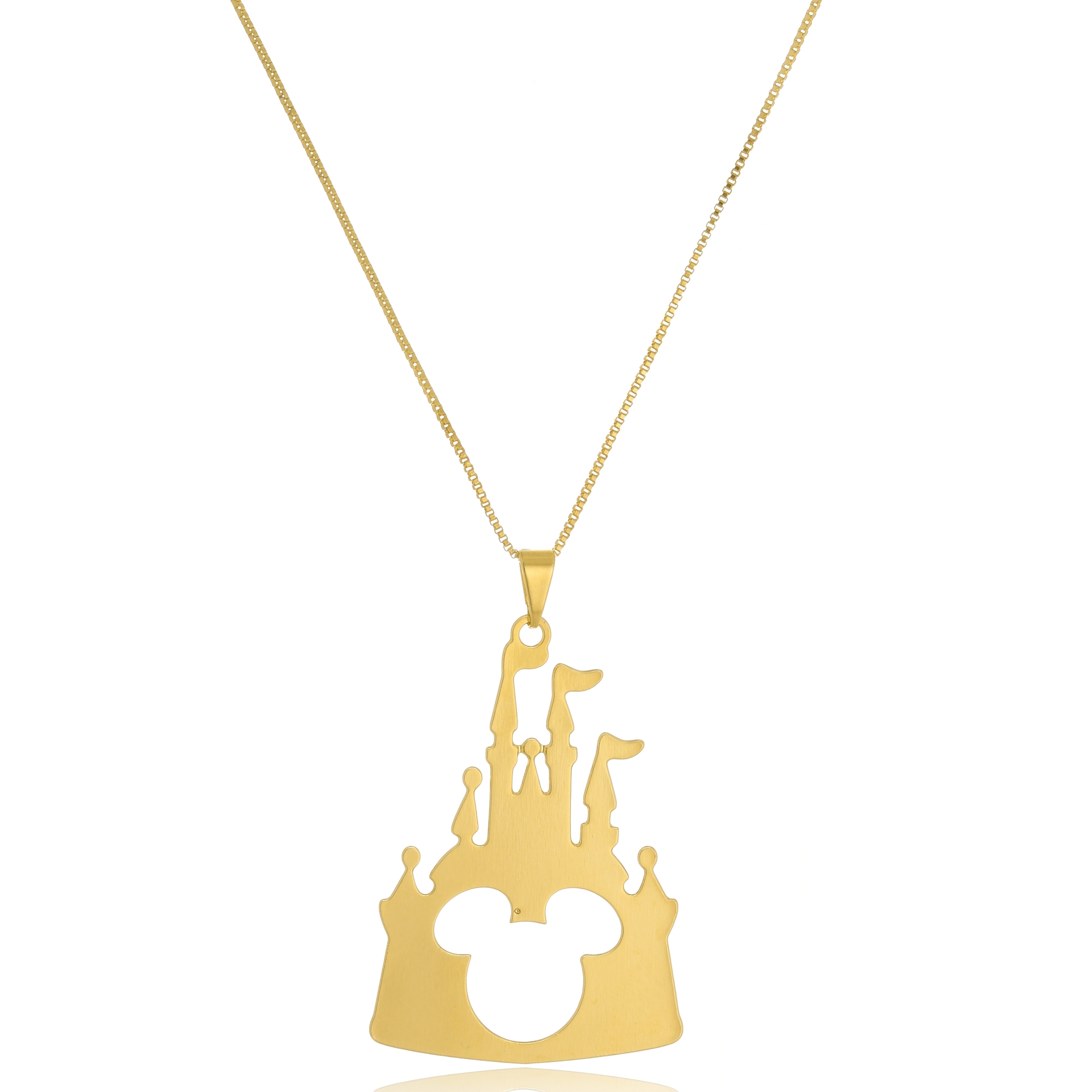 Colar Personalizado Castelo Disney Com Mi...