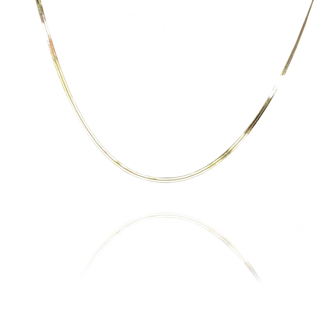 Choker De Fita Banhado Em Ouro 18k